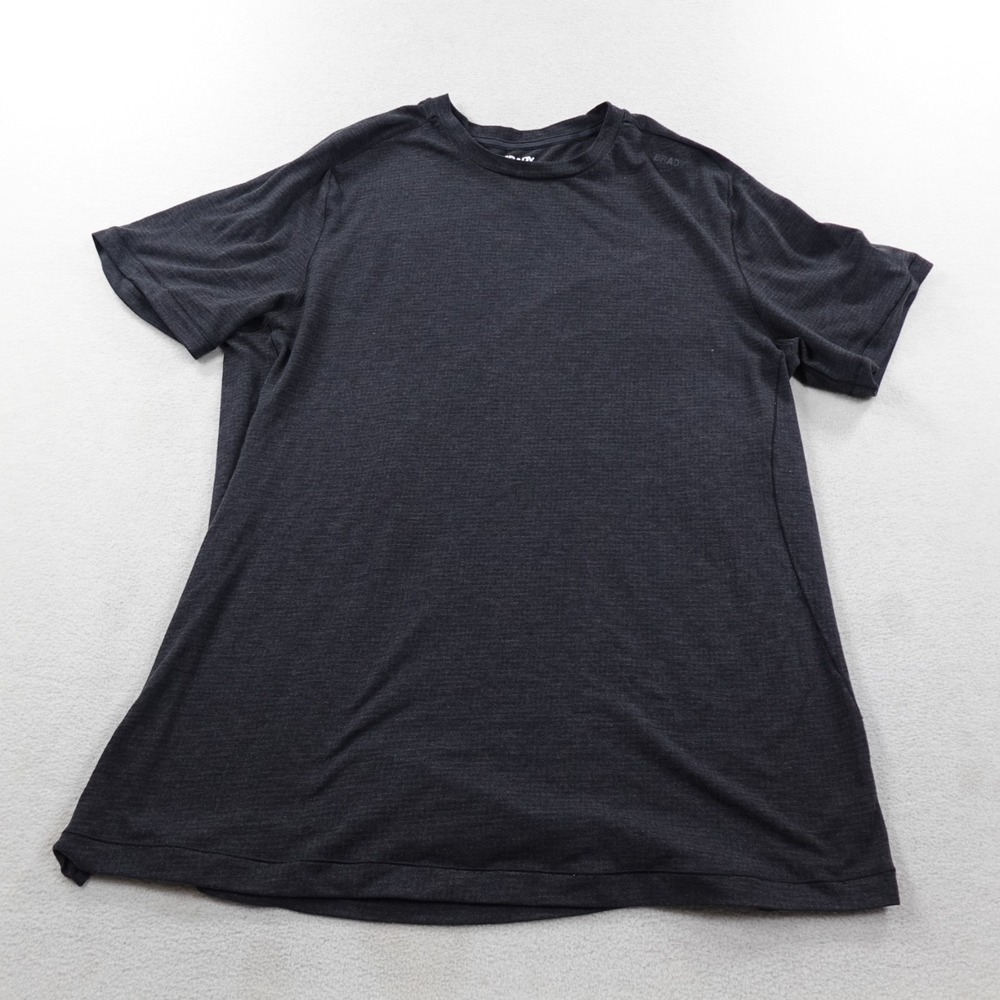 Brady Brand Running Shirt Mens Medium Dark Gray Performance Stretch Gym Training